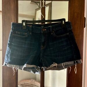J Crew Factory Hipslung Jean Shorts, Size 8